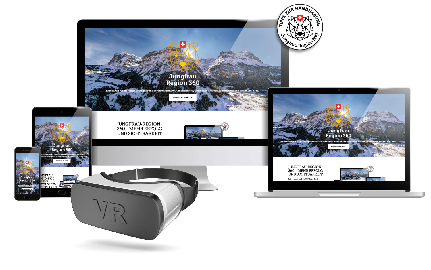 Jungfrau Region 360 Grad Virtuell